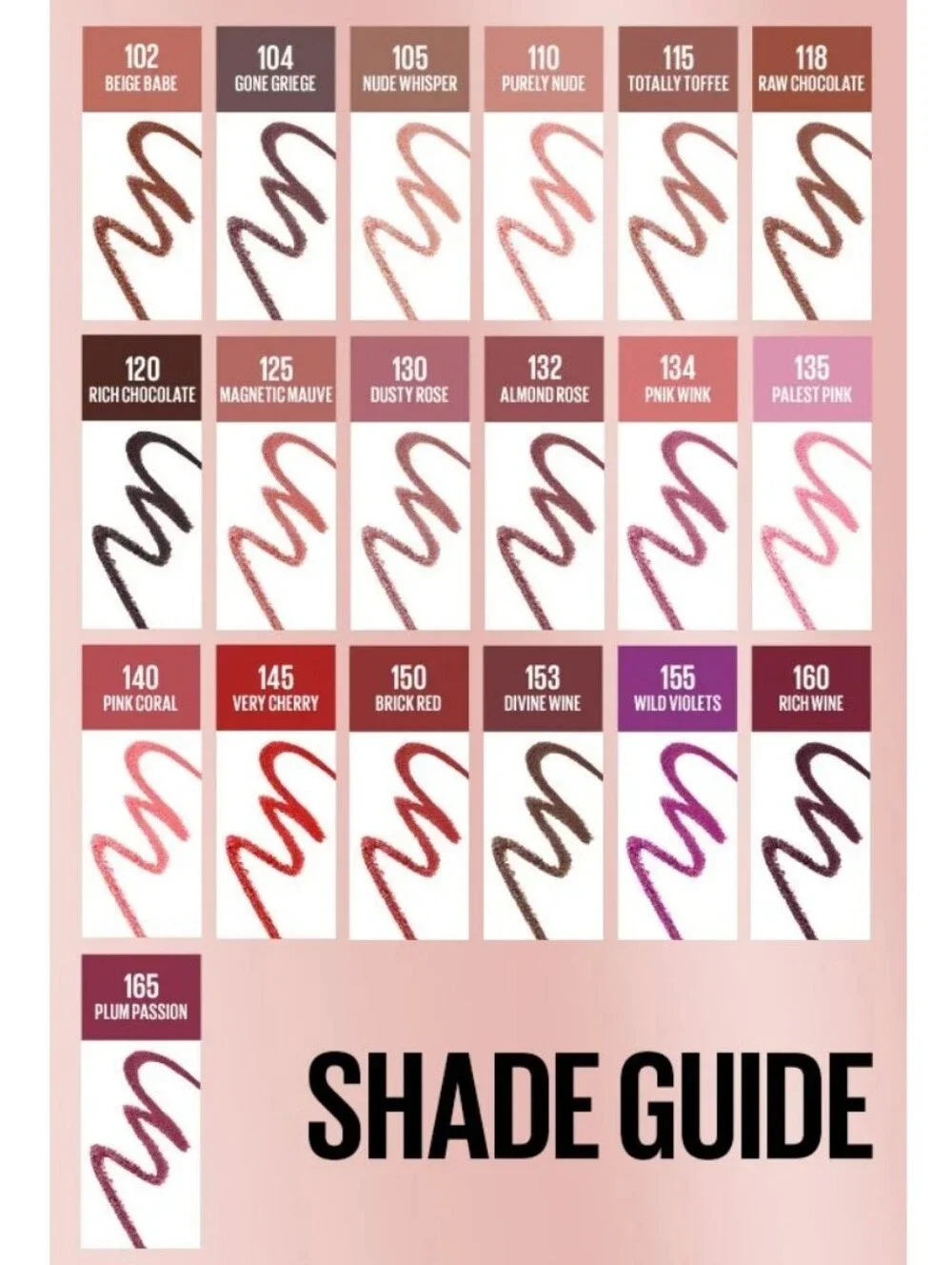 ⭐4/$15 Maybelline Color Sensational Shaping Lip Liner Divine Wine